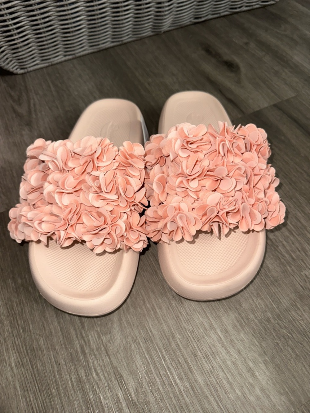 Skechers Foamies Floral Slide Sandals - Peach